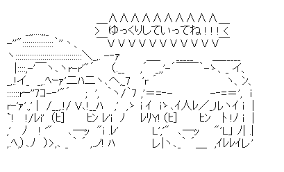 ゆっくりしていってね!(小)